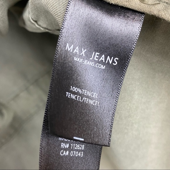 Max Jeans Olive Green Utility Draped Sleeveless Vest; Size M - Picture 12 of 14